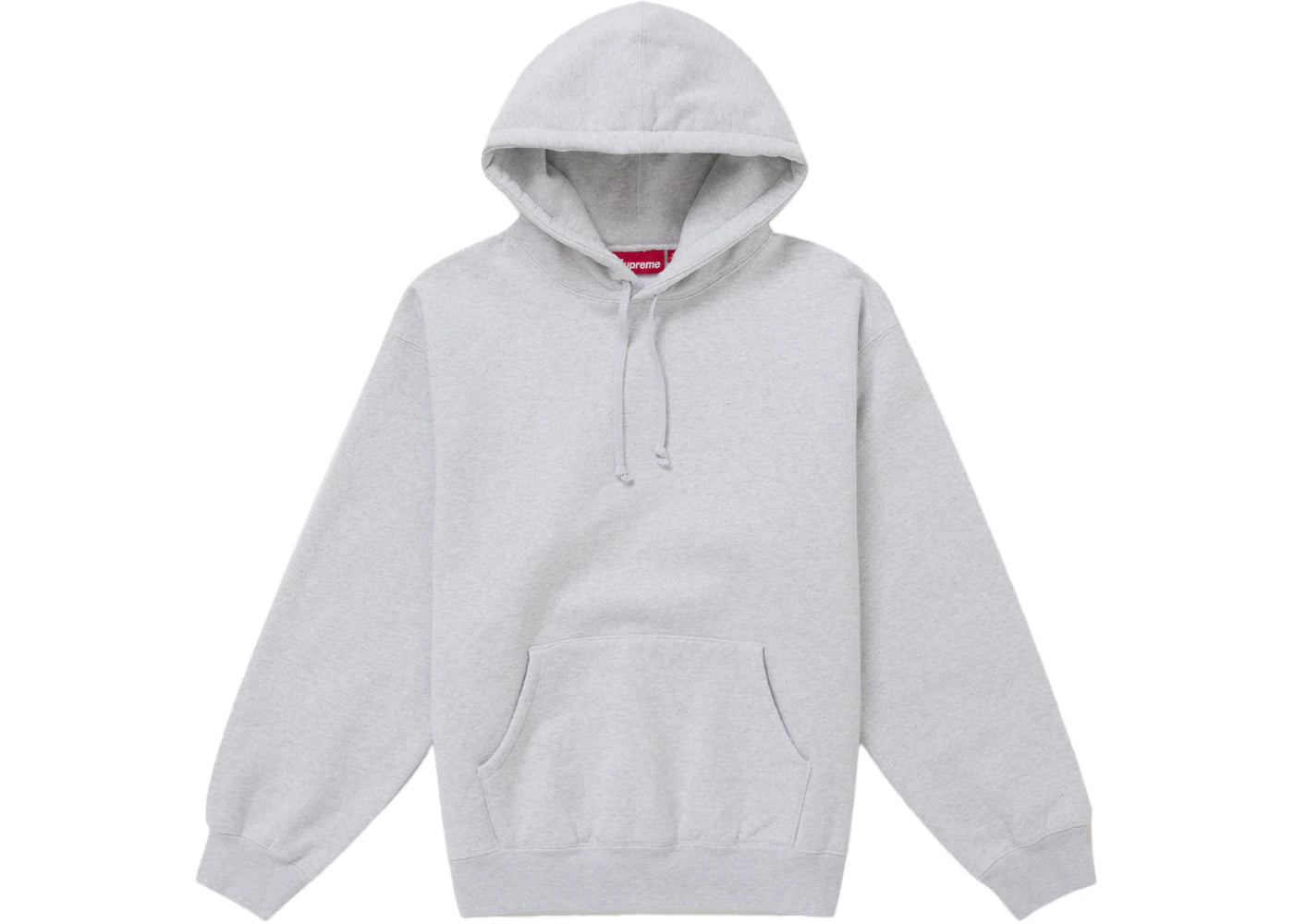 Supreme Frayed Hooded Sweatshirt-Heather Grey