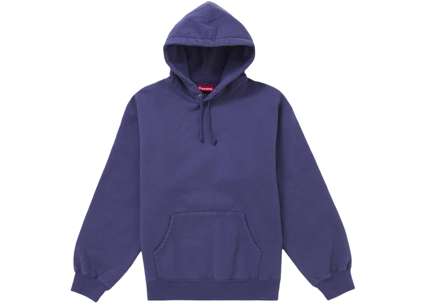 Supreme Frayed Hooded Sweatshirt-Washed Navy