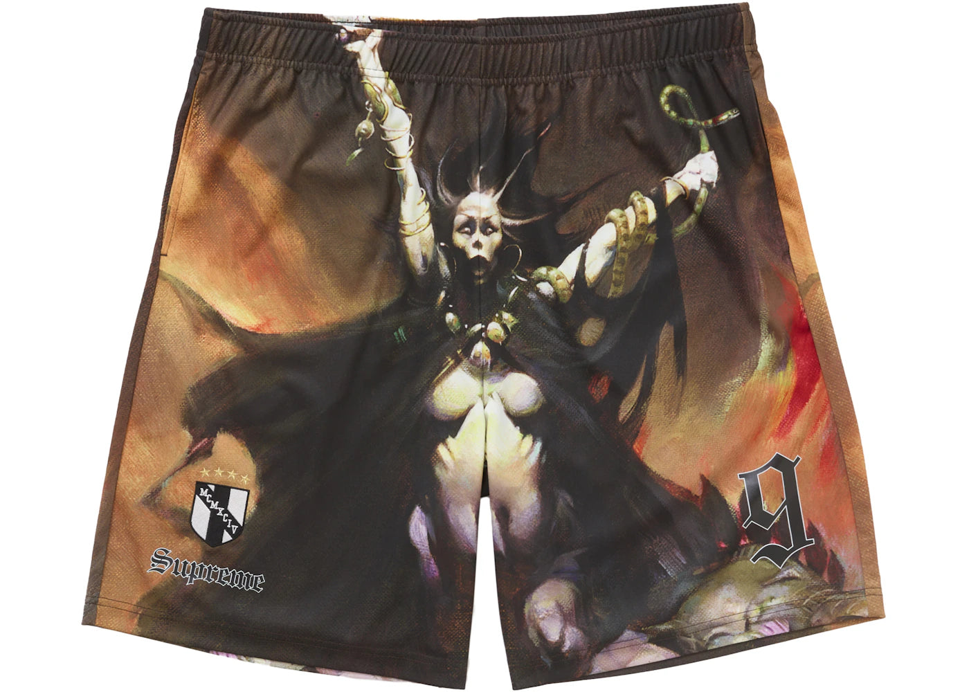 Supreme Frazetta Soccer Femme courte avec faux