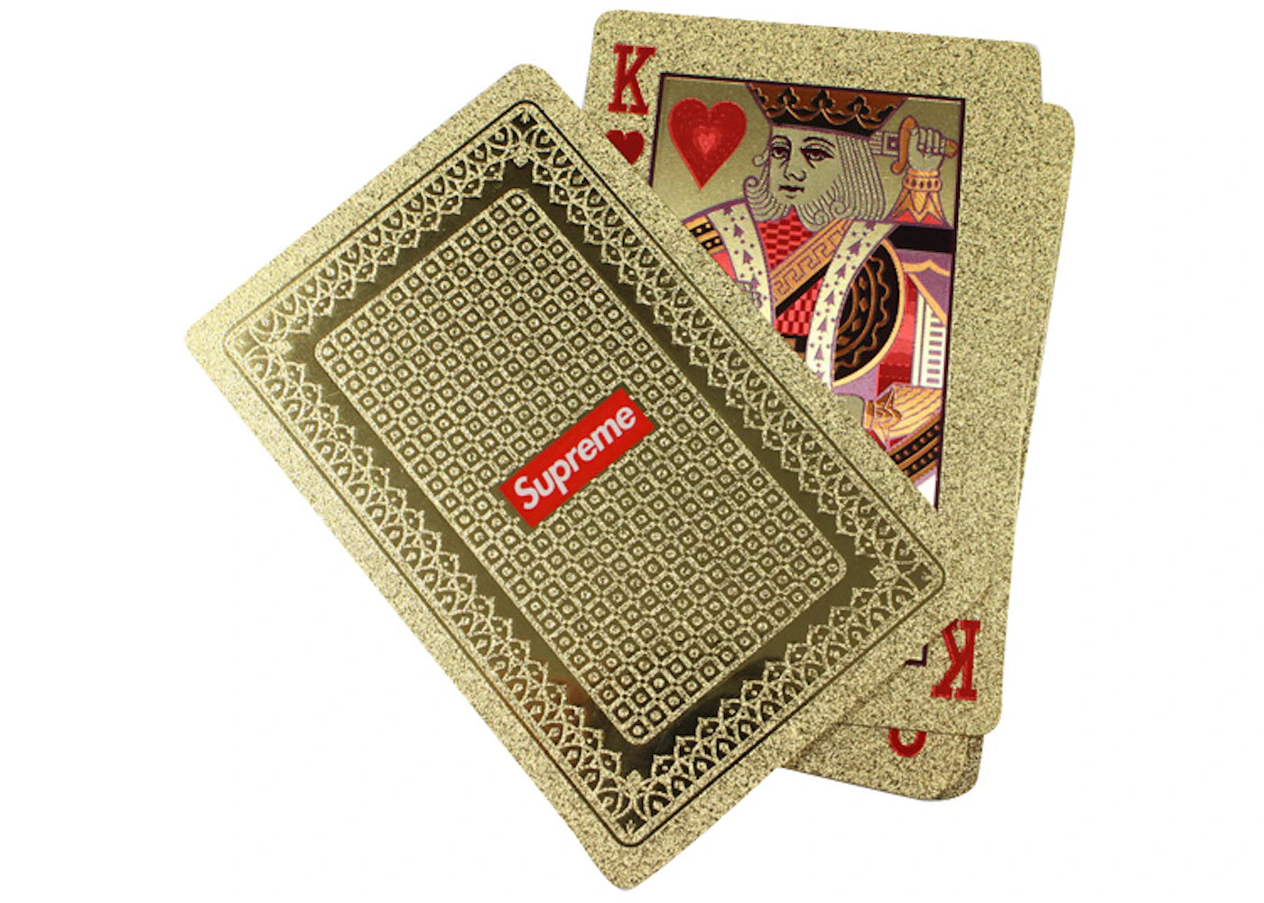 Supreme Gold Foil Playing Cards Gold - main view