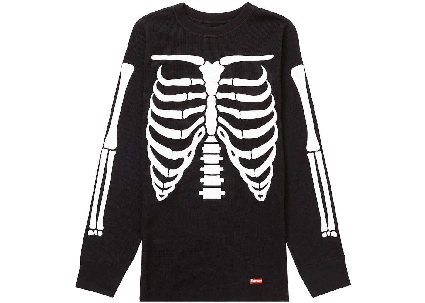 Supreme Hanes Bones Thermal Crew (1 Pack)-Black