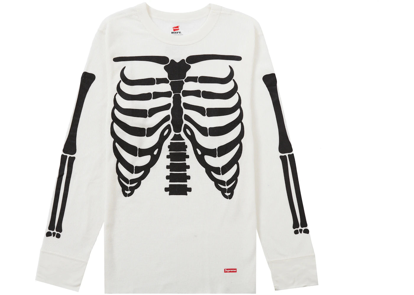 Supreme Hanes Bones Thermal Crew (1 Pack)-Natural