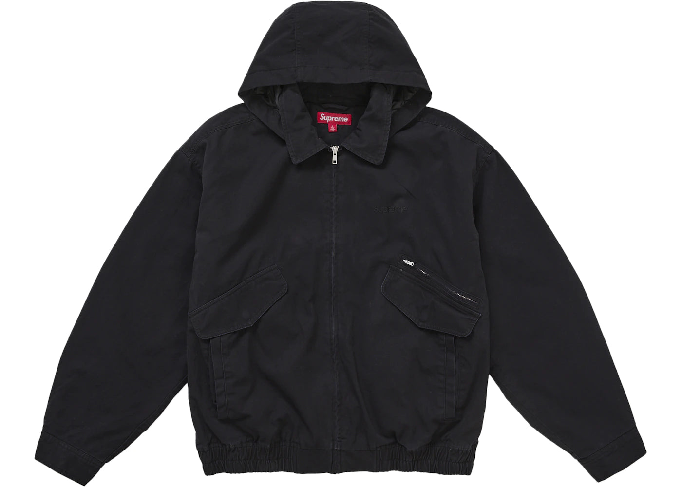 Supreme Hooded Utility Jacket-Black