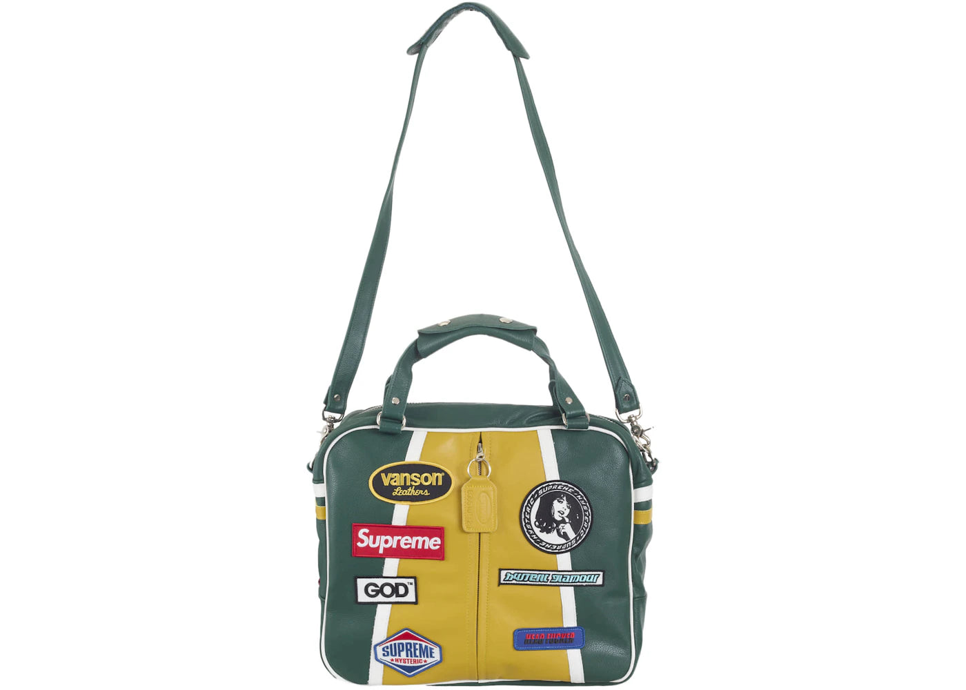 Supreme Hysteric Glamour Vanson Leather Bag-Green