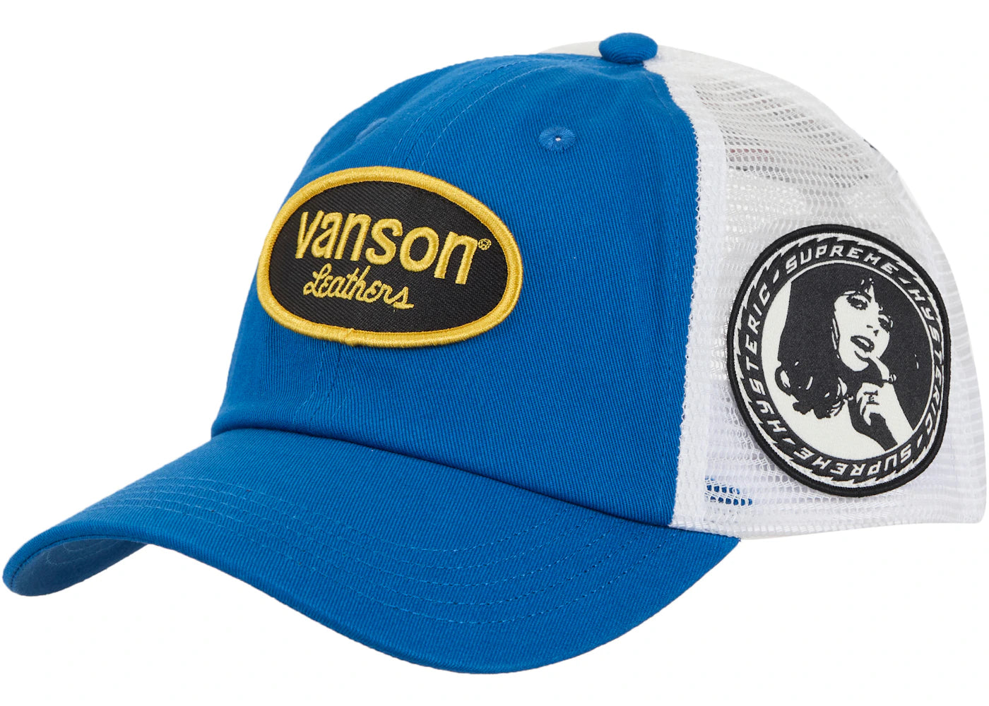 Supreme Hysteric Glamour Vanson Leather Mesh Back 6-Panel Blue