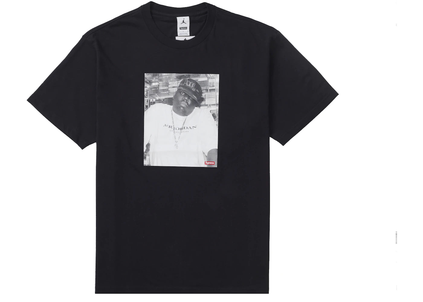 Haut Supreme Jordan Biggie manches courtes noir