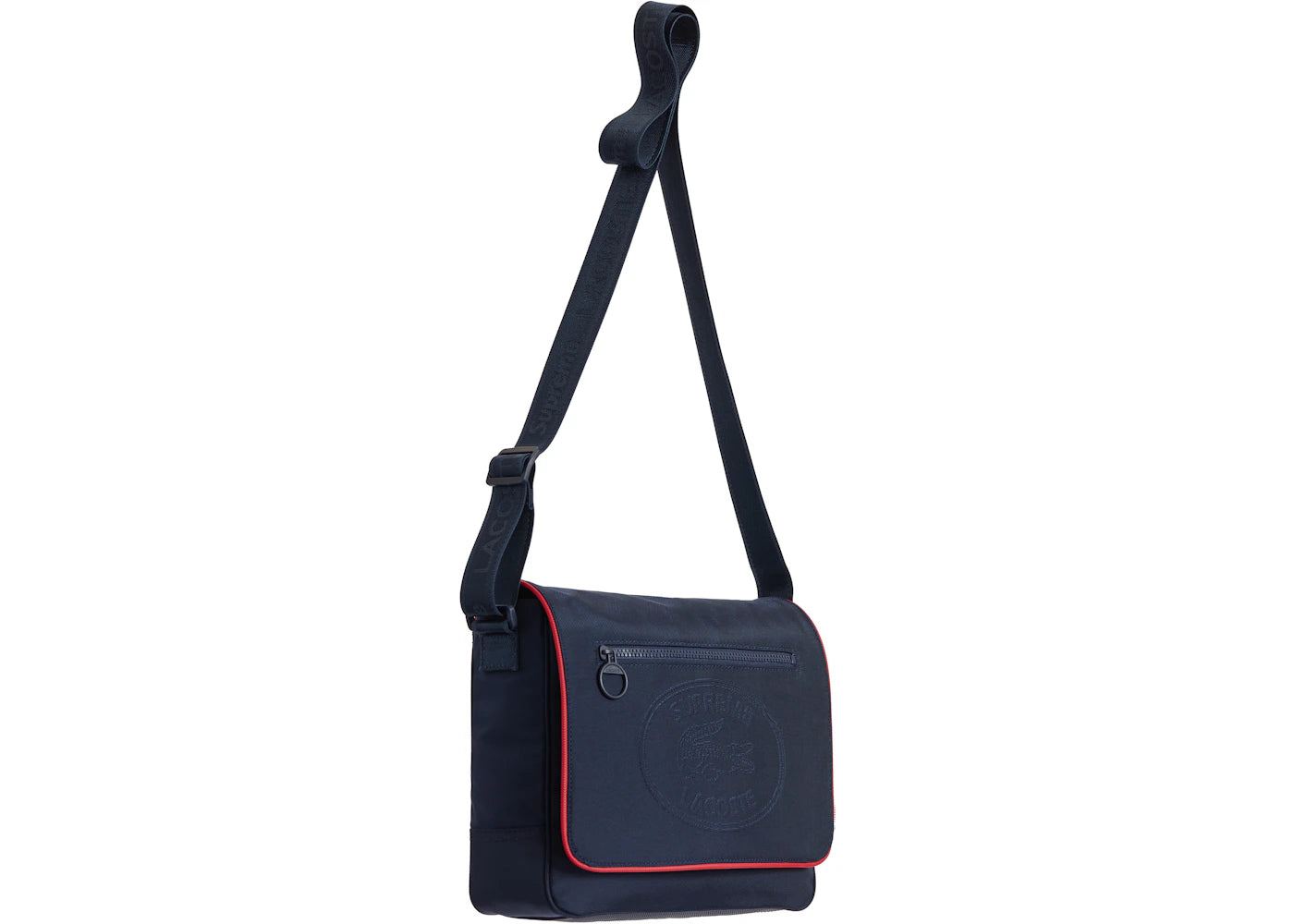Sac messager Supreme LACOSTE petit modèle - Marine