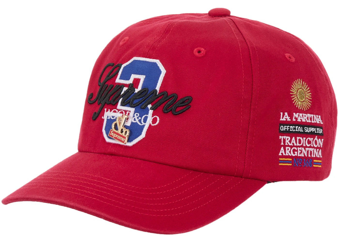 Supreme La Martina 6-Panel Red