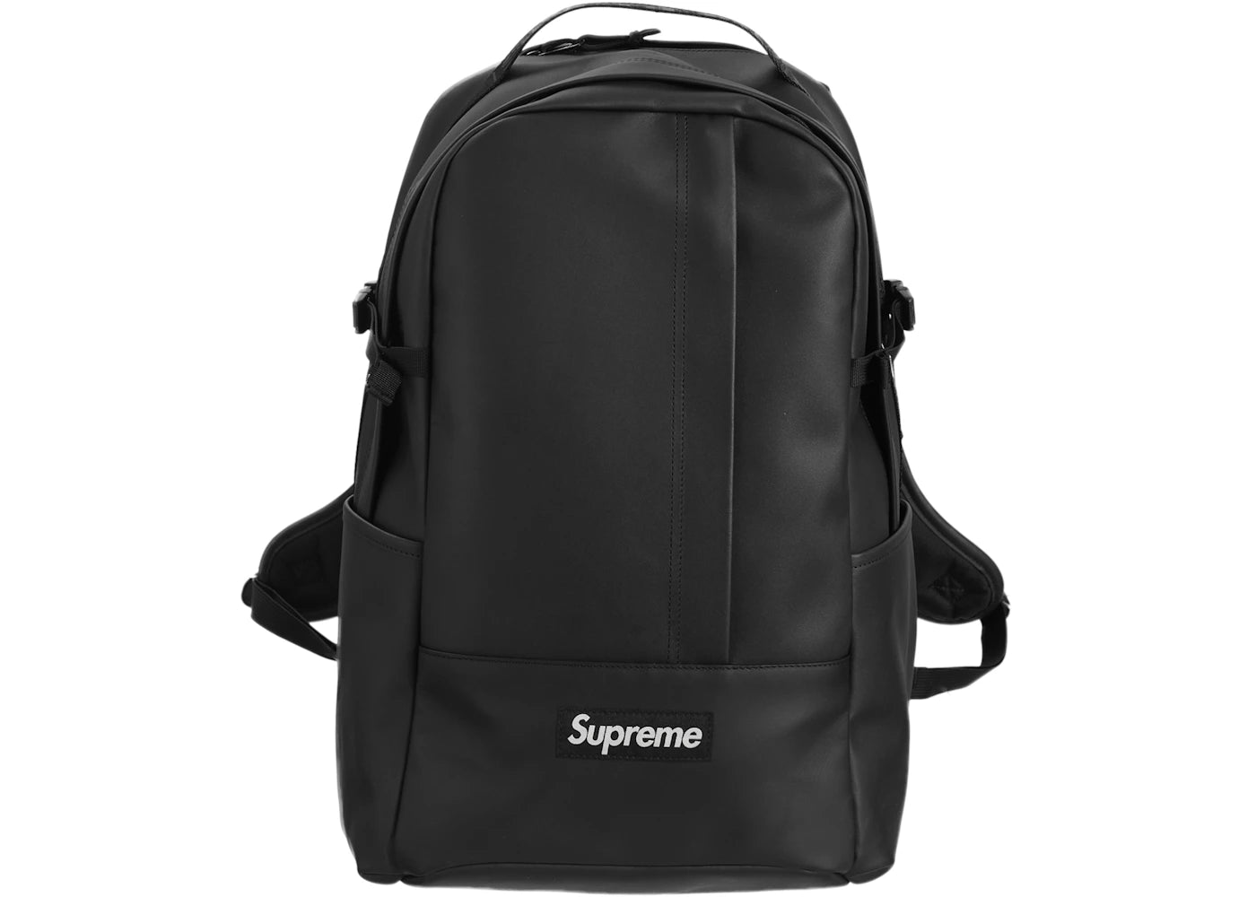 Supreme Leather Backpack-Black