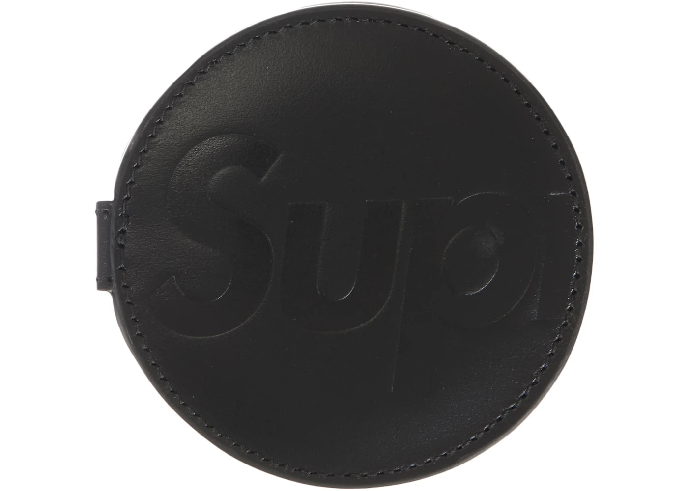 Supreme Leather Pocket Mirror-Black