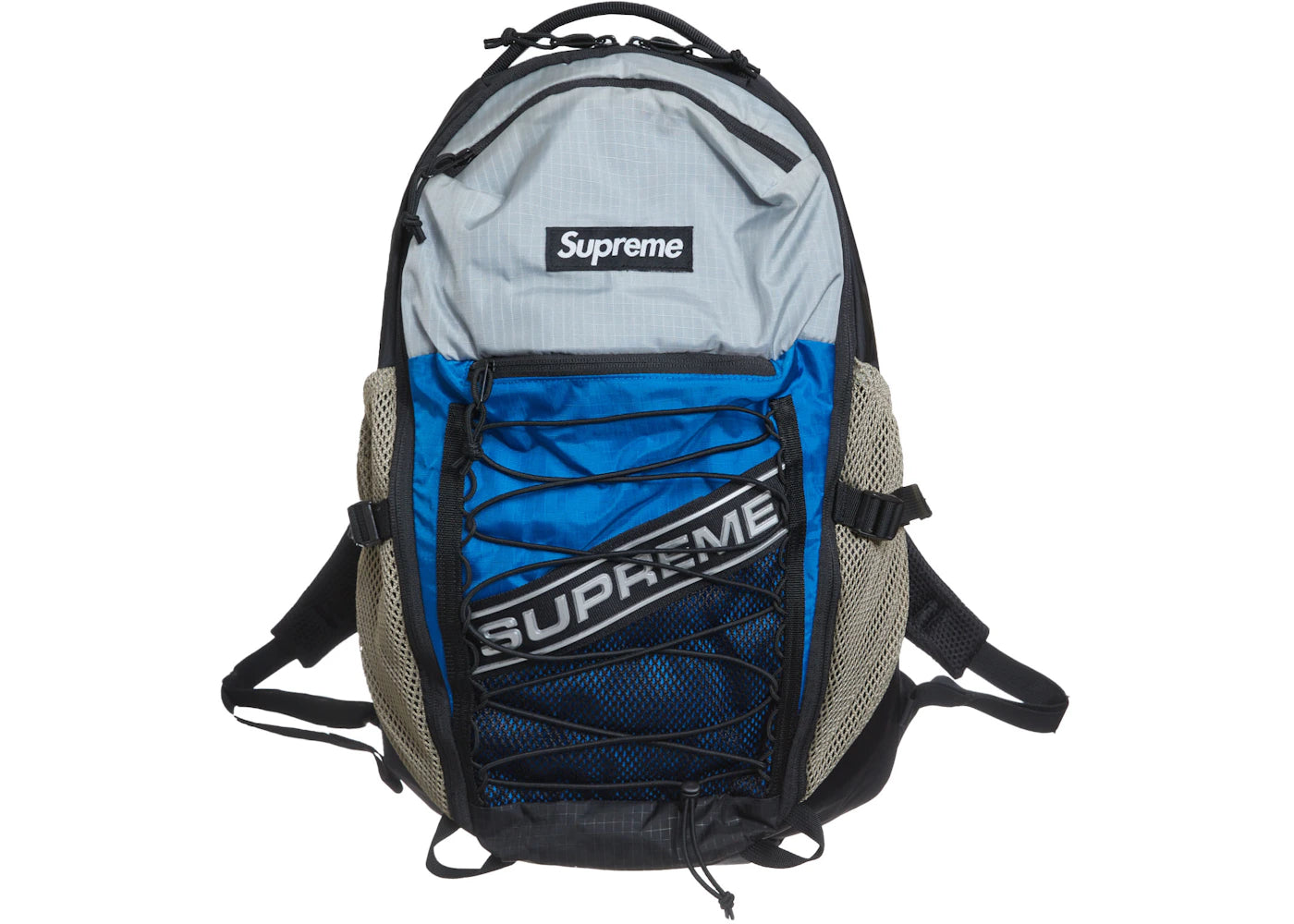 Supreme Logo Backpack-Blue