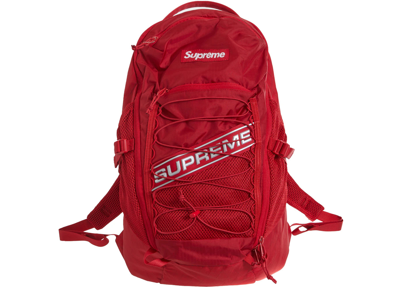Supreme Logo Backpack-Red