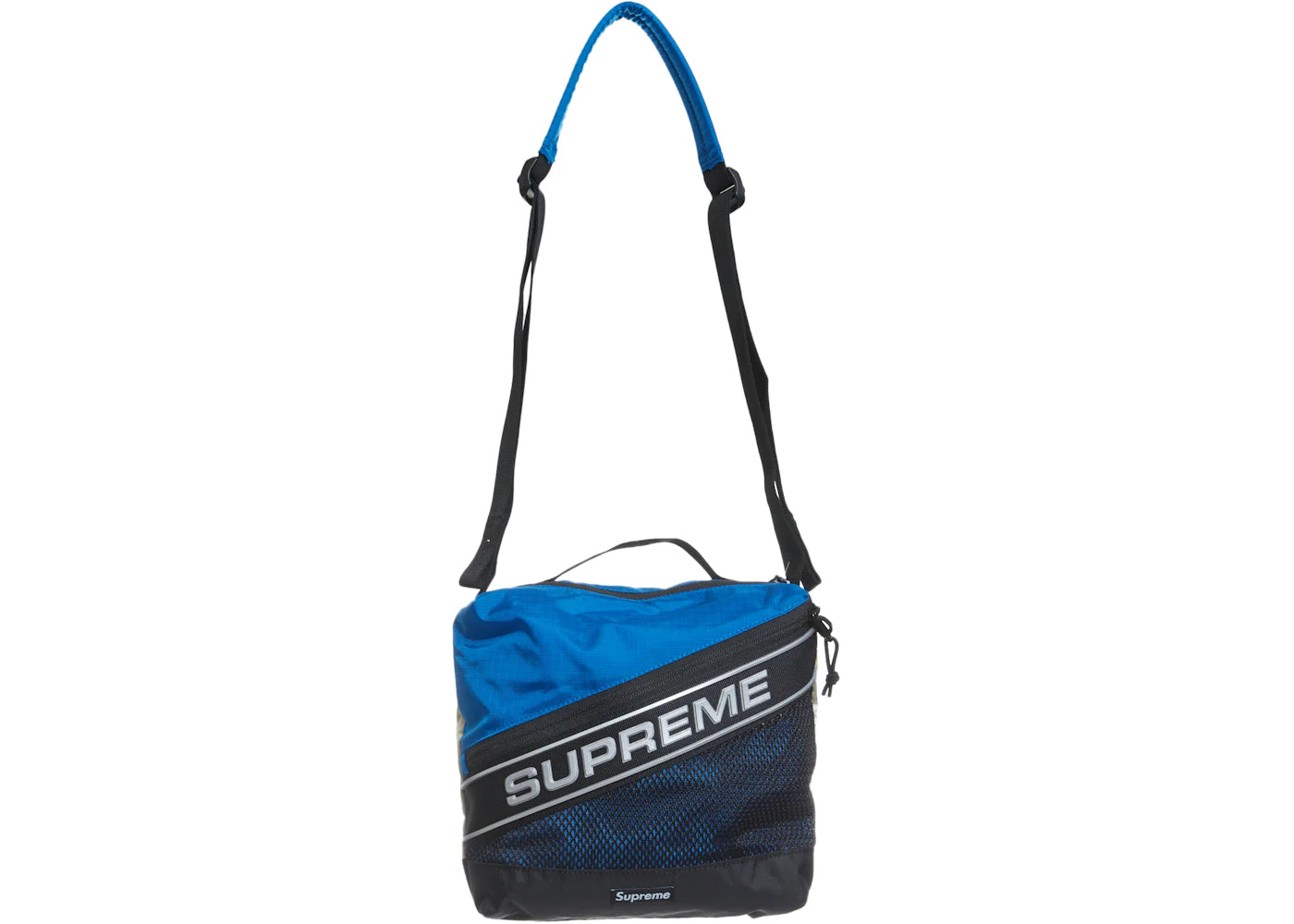 Supreme Logo Shoulder Bag-Blue