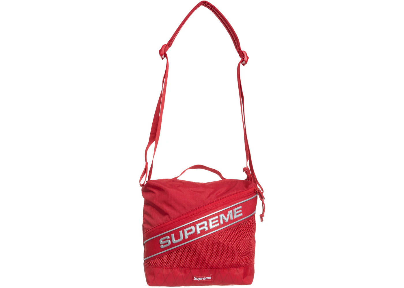 Supreme Logo Shoulder Bag-Red