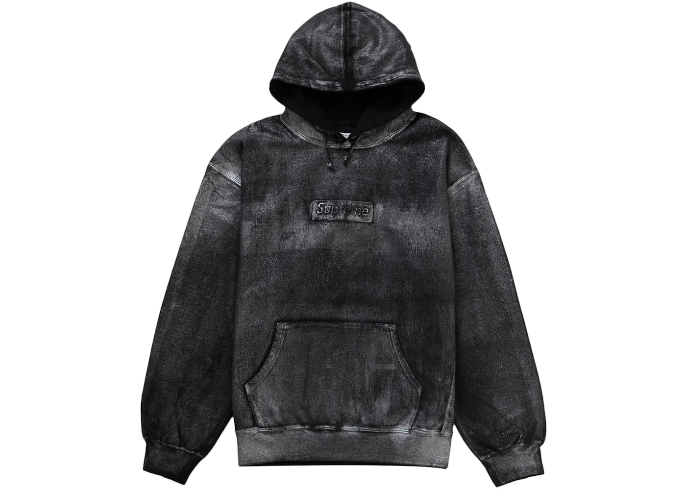 Supreme MM6 Maison Margiela Foil Box Logo Hooded Sweatshirt-Black