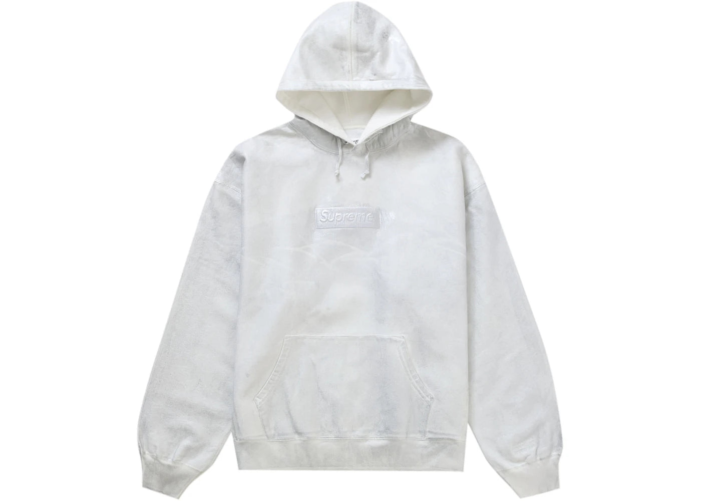 Supreme MM6 Maison Margiela Foil Box Logo Hooded Sweatshirt-White