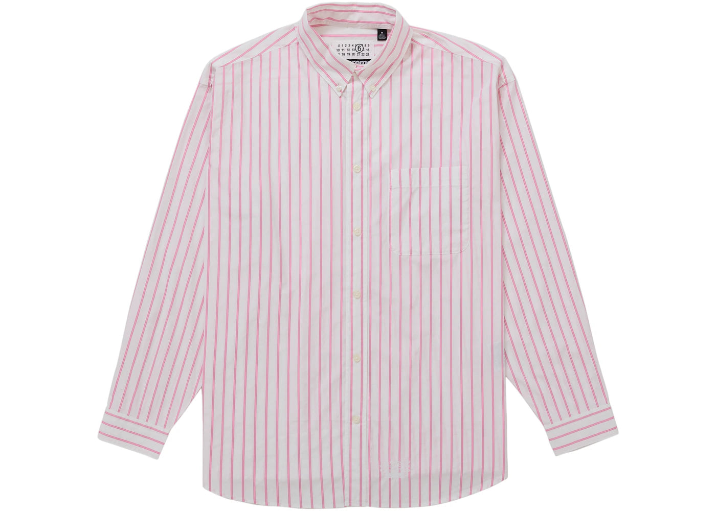 Supreme MM6 Maison Margiela Stripe Shirt Pink