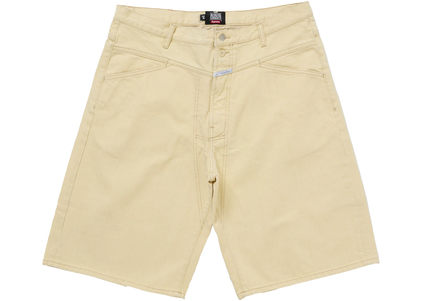 Supreme Marithé + François Girbaud X-Seam Baggy Denim Short Pale Yellow