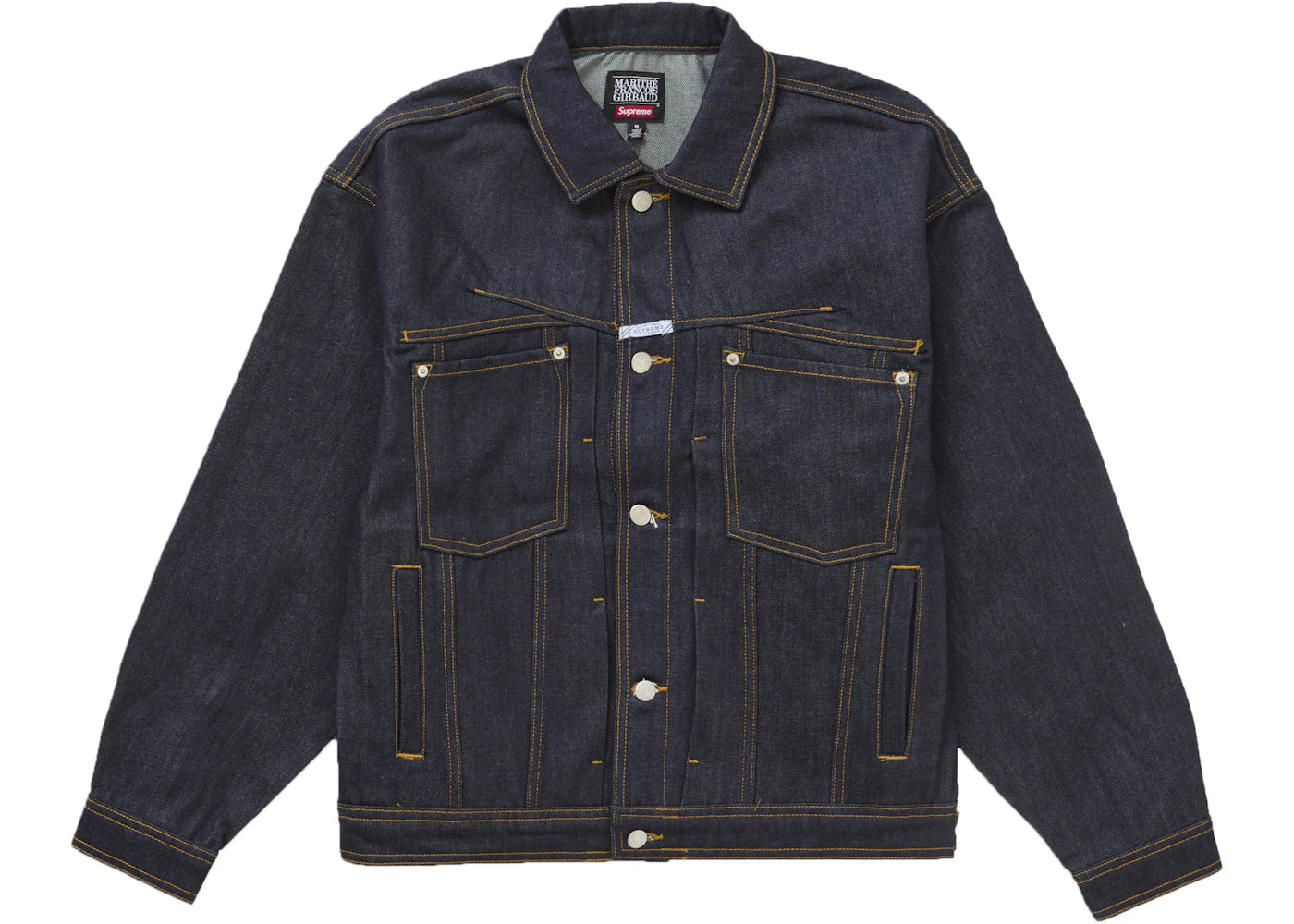 Supreme Marithé + François Girbaud X-Seam Denim Trucker Jacket-Dark Indigo