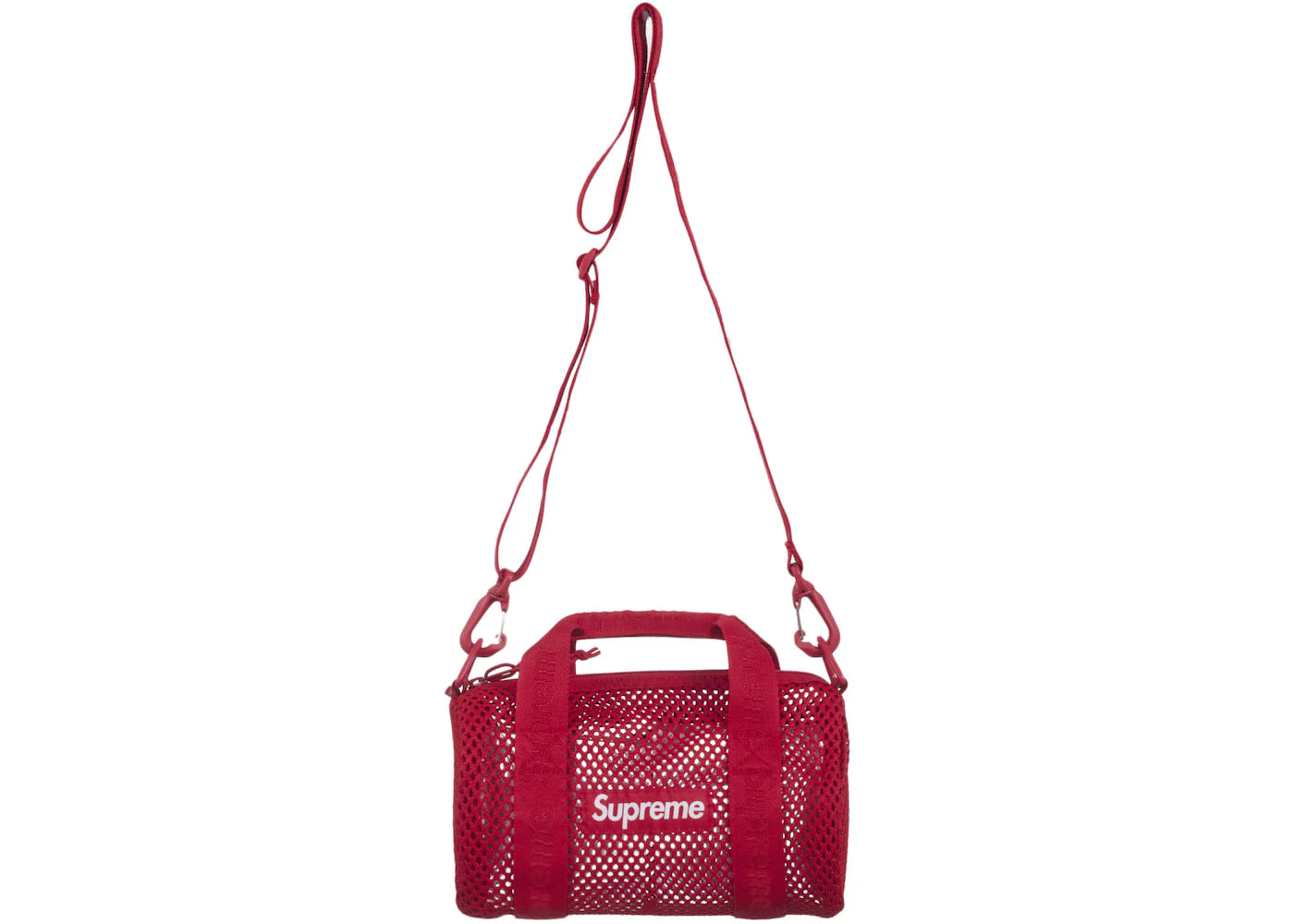 Supreme Mesh Mini Duffle Bag (SS25)-Red