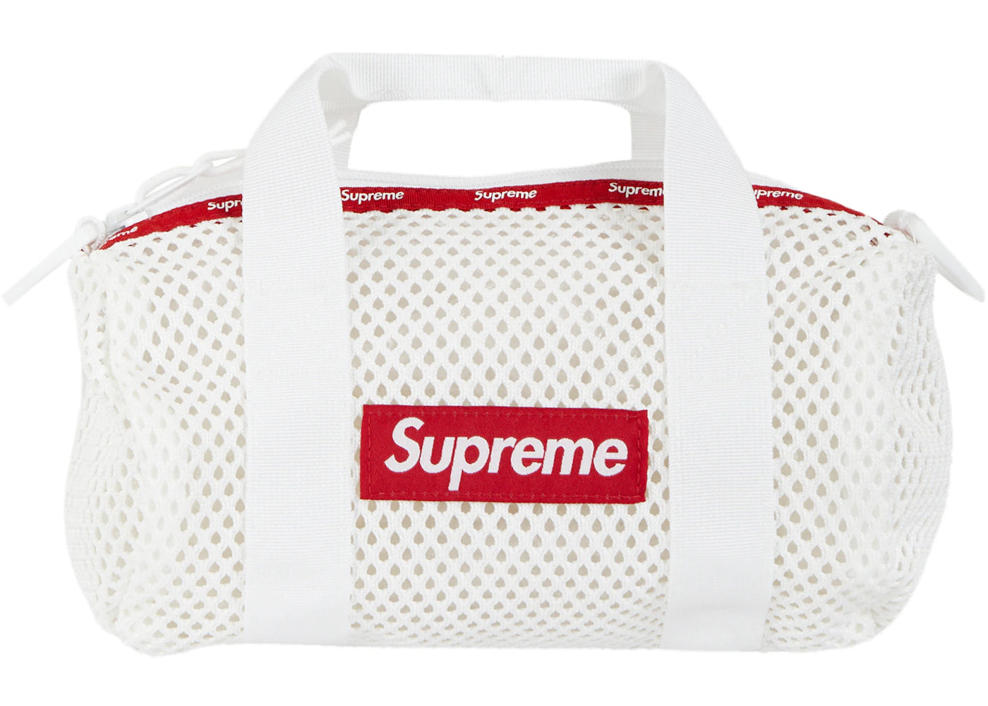 Supreme Mesh Mini Duffle Bag-White