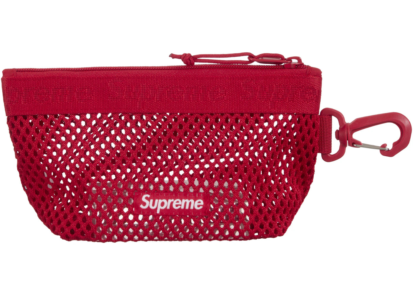 Supreme Mesh Mini Pouch-Red
