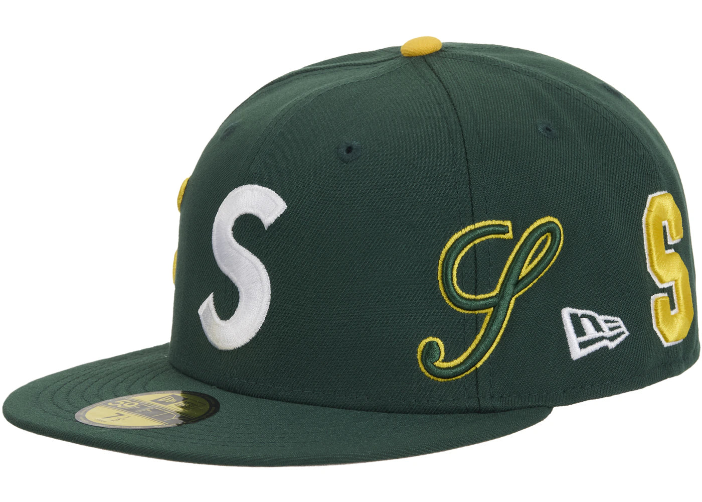 Supreme Multi S Logo New Era 59Fifty Fitted Hat-Green