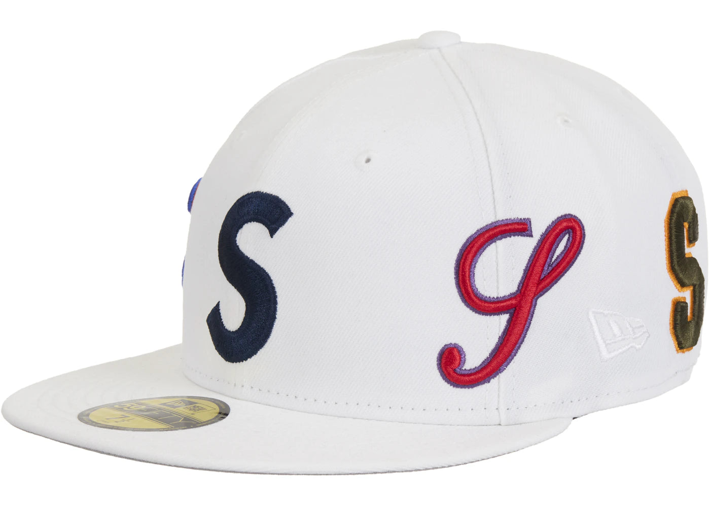 Supreme Multi S Logo New Era 59Fifty Fitted Hat-White