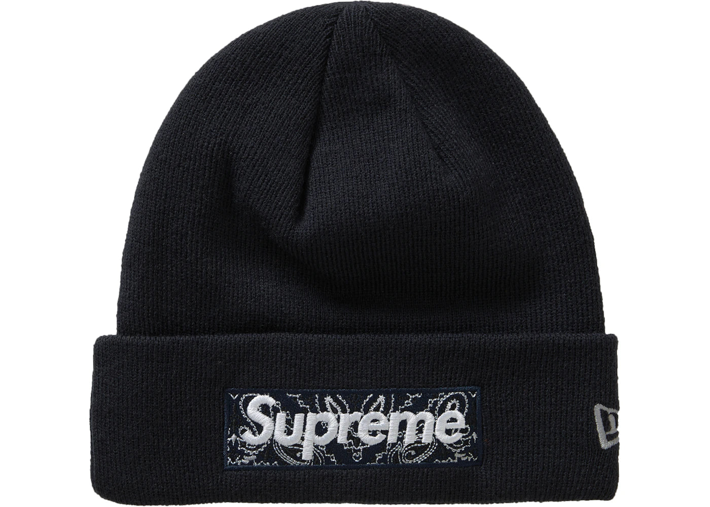 Supreme New Era Box Logo Beanie (FW19)-Black