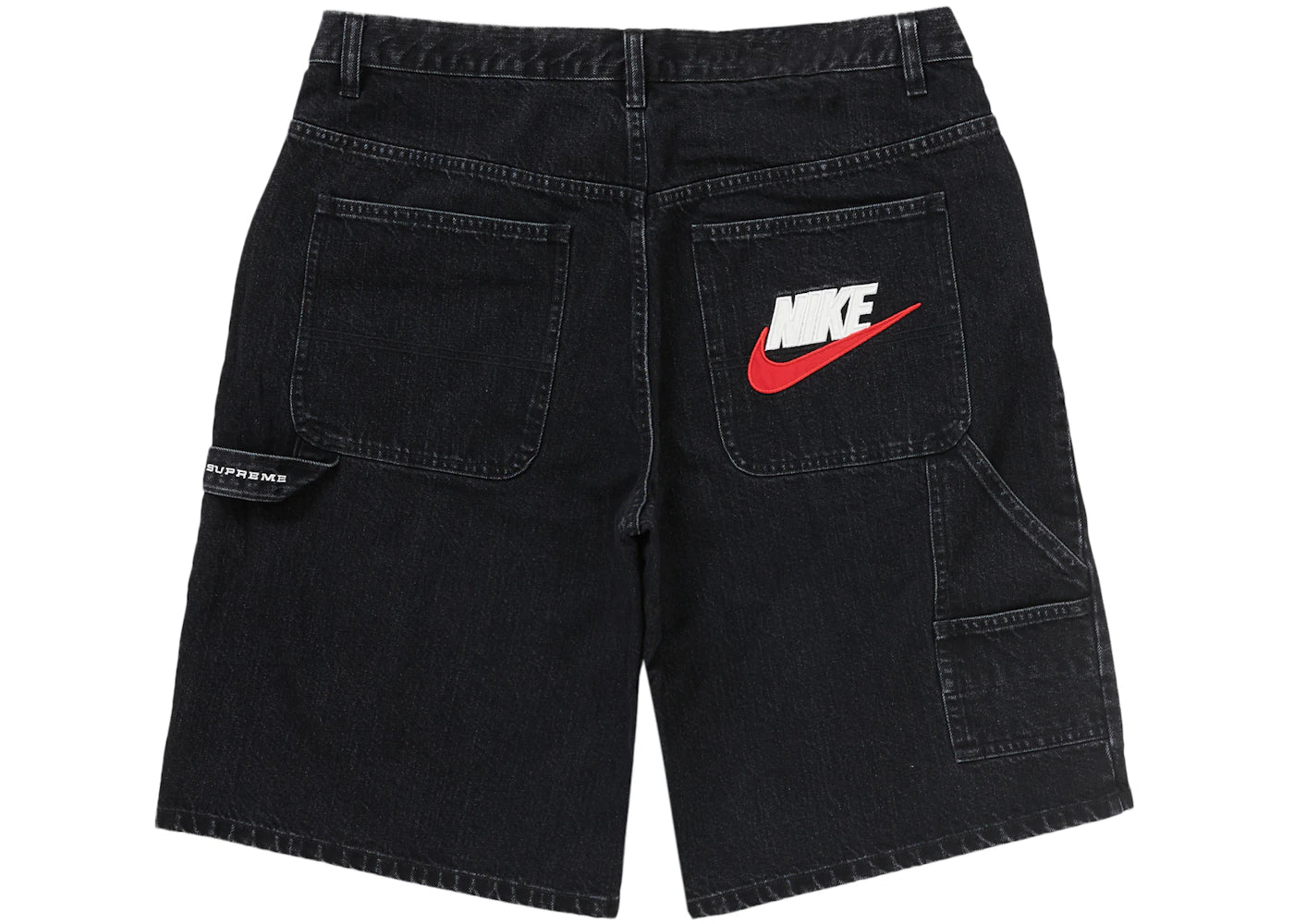 Short en jean noir Supreme Nike