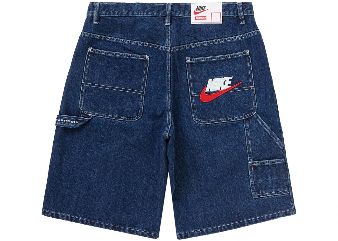 Short en jean Supreme Nike indigo