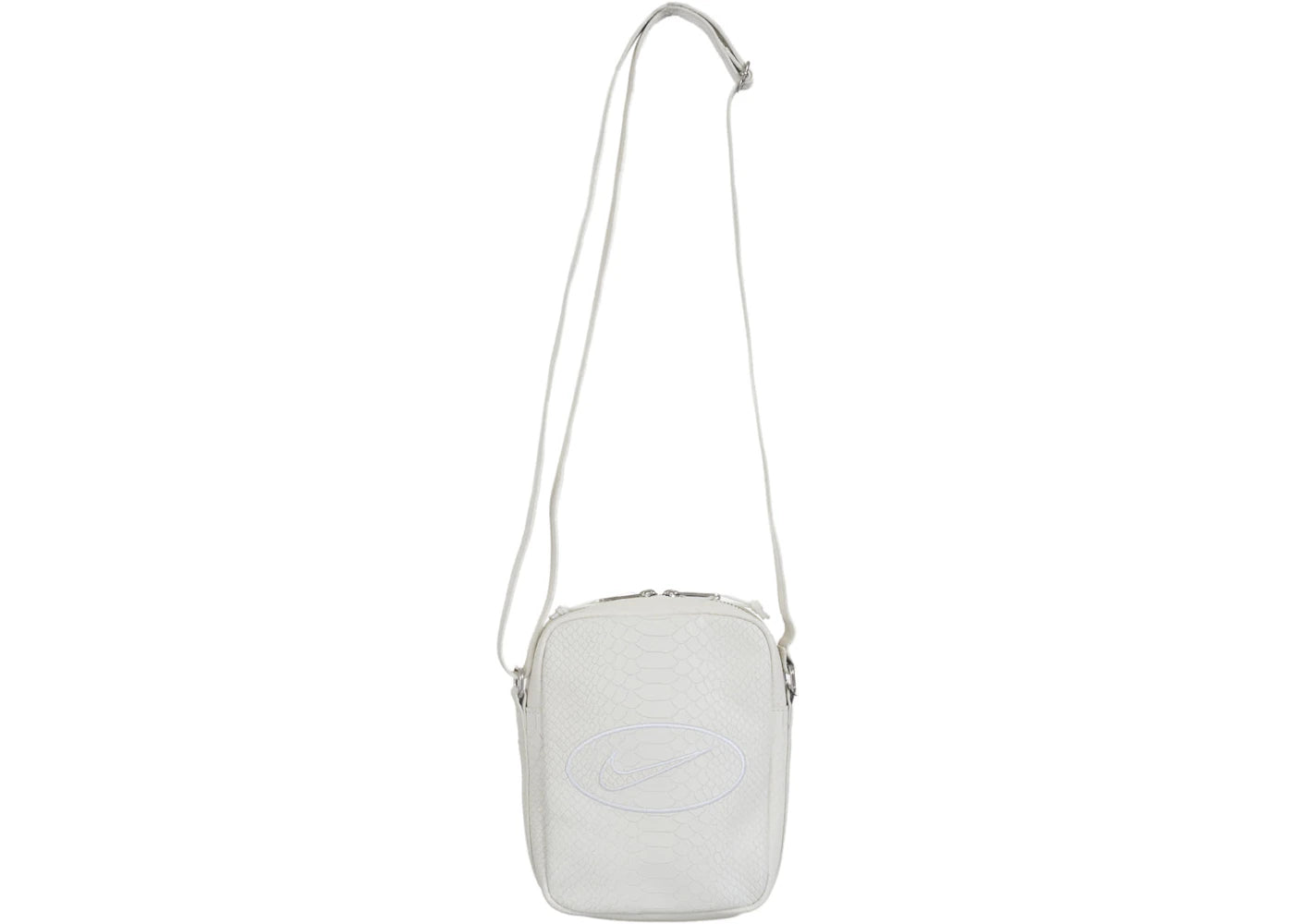 Sac bandoulière en cuir Supreme Nike blanc