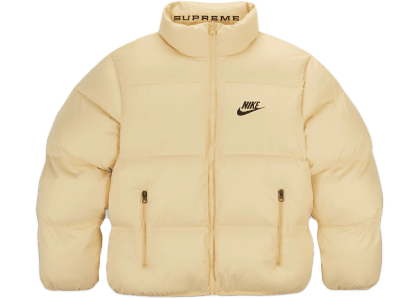 Supreme Nike Reversible Puffy Jacket-Pale Yellow
