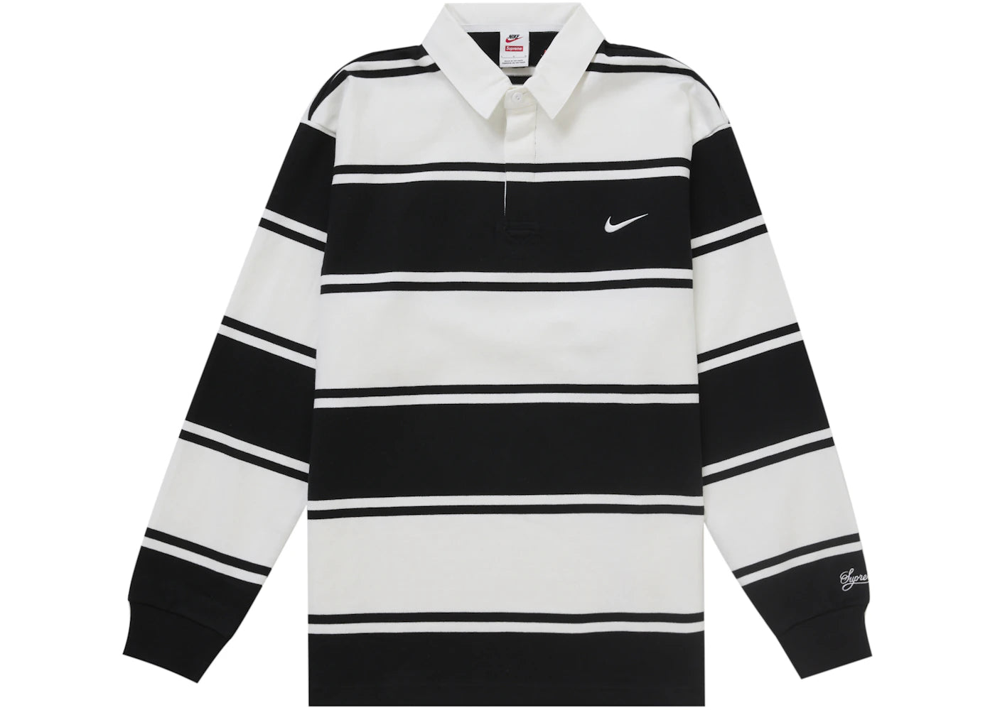 Supreme Nike Stripe Rugby-Black