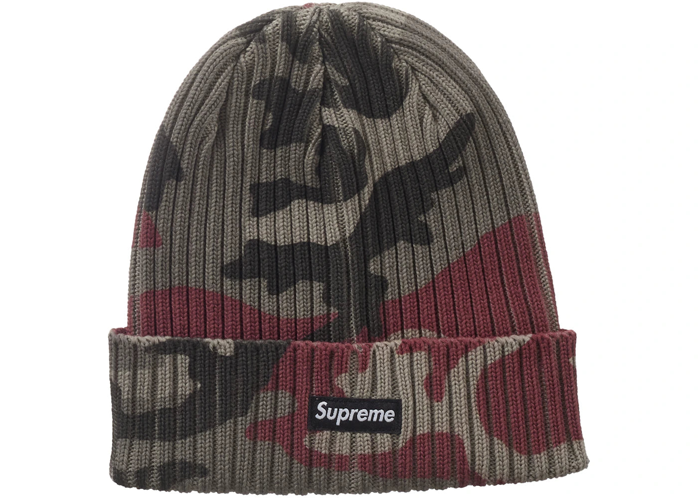 Supreme Overdyed Beanie  Camo