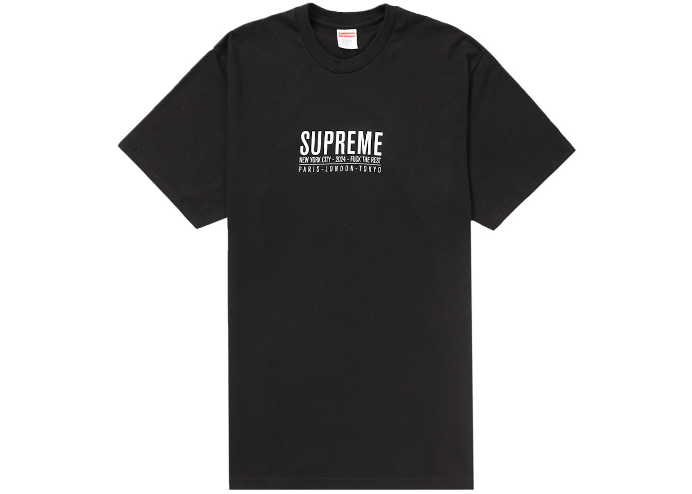 Supreme Paris Tee-Black