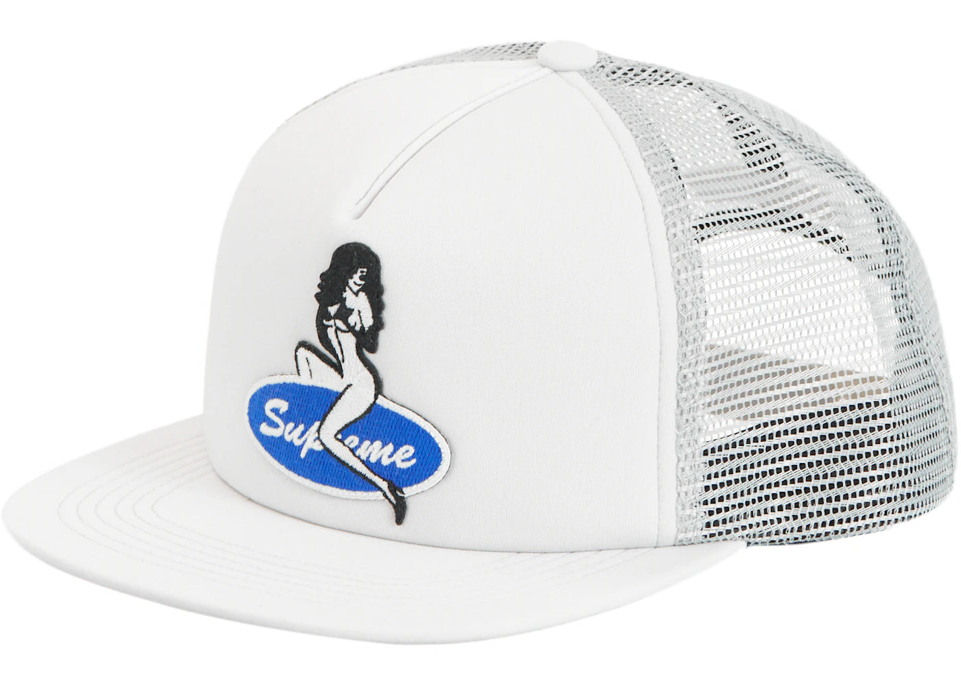 Supreme Pin Up Mesh Back 5-Panel  Grey
