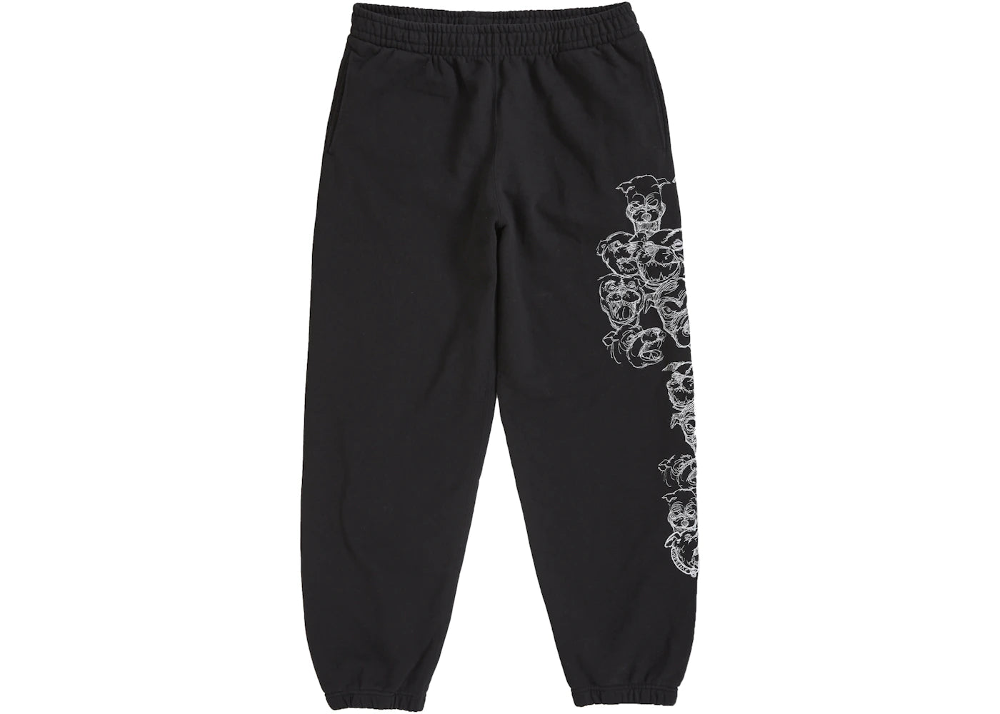 Supreme Pitbulls Embroidered Sweatpant-Black