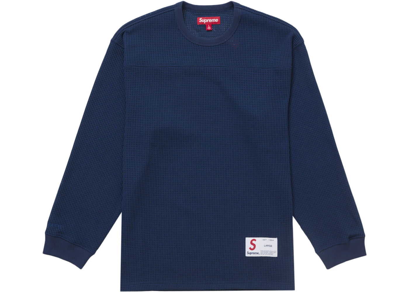 Supreme Polartec Mesh L/S Football Top-Navy