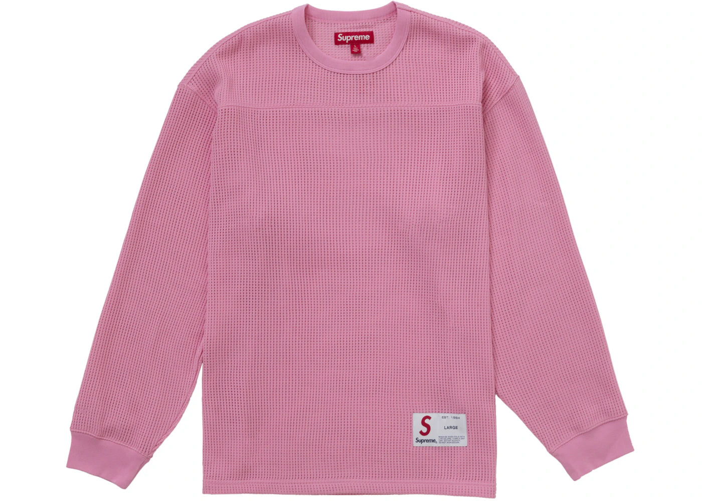 Supreme Polartec Mesh L/S Football Top-Pink