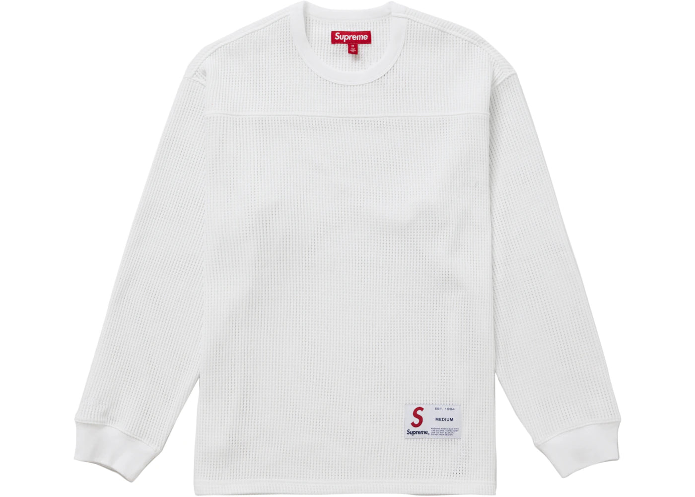 Supreme Polartec Mesh L/S Football Top-White