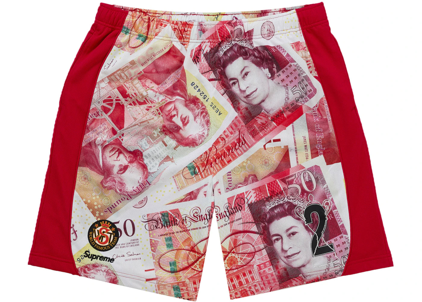 Supreme Pounds Soccer Short Red
