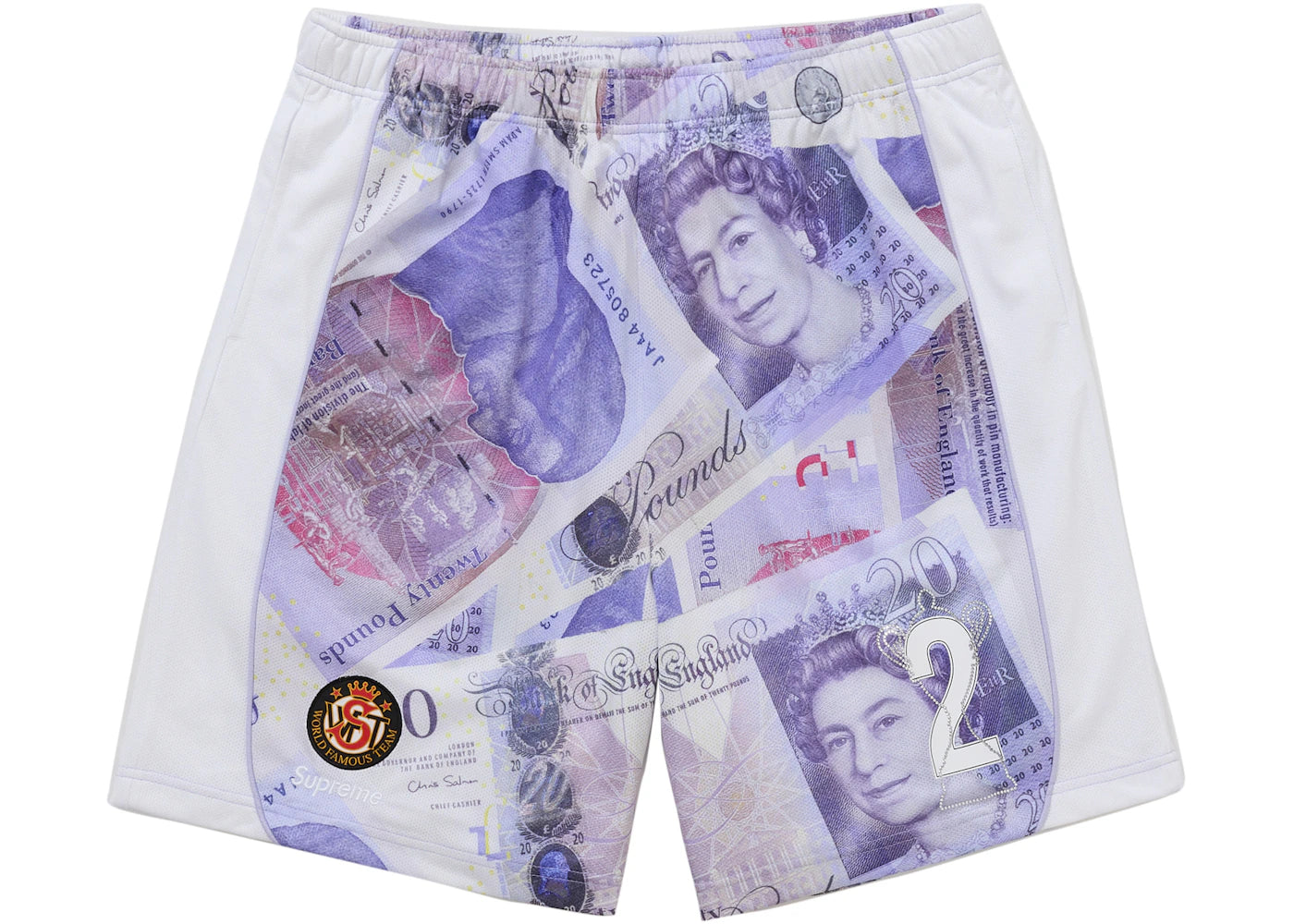 Supreme Pounds Soccer Short White