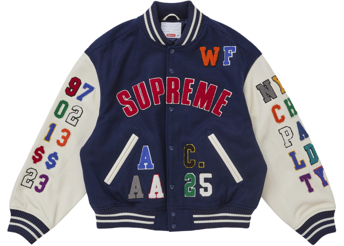 Supreme Praises Varsity Jacket-Navy