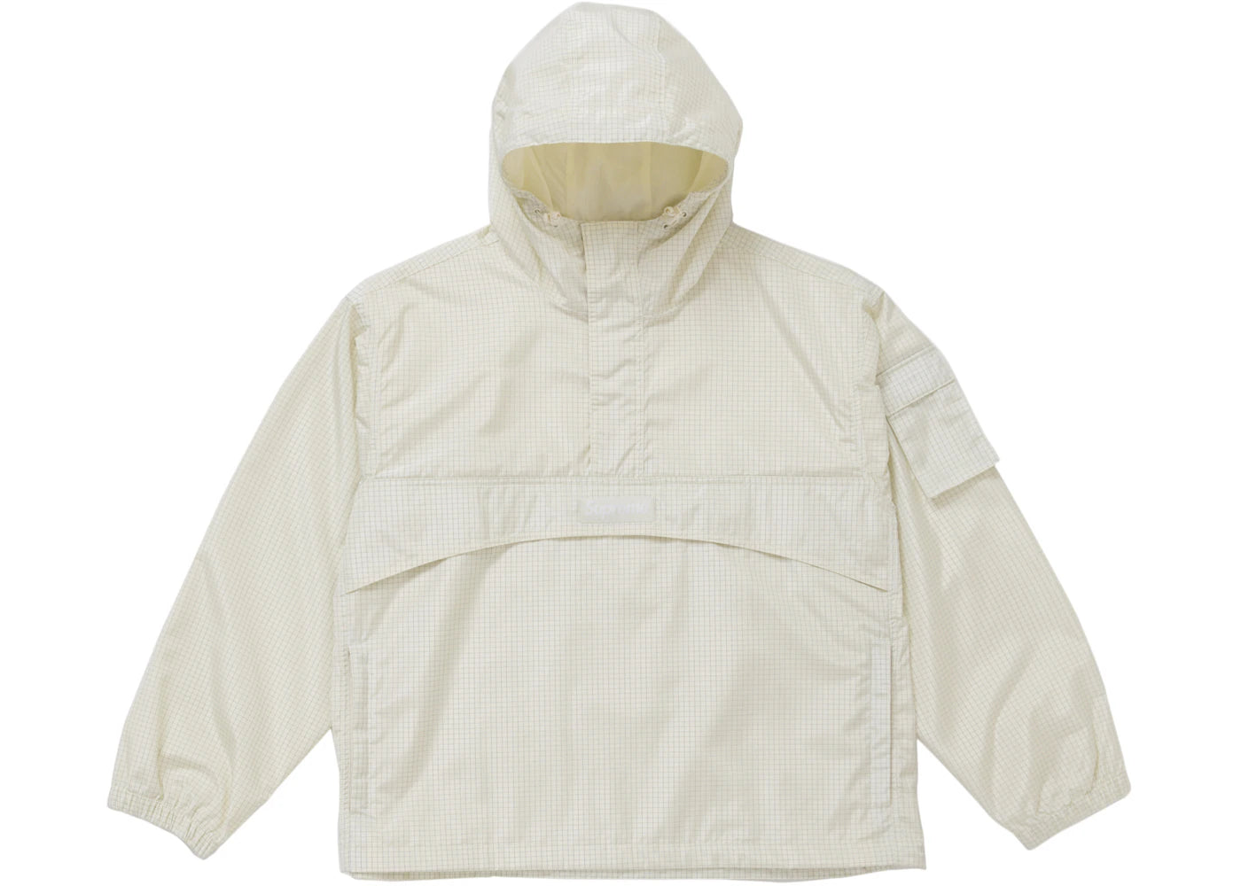 Supreme Reflective Ripstop Anorak-White