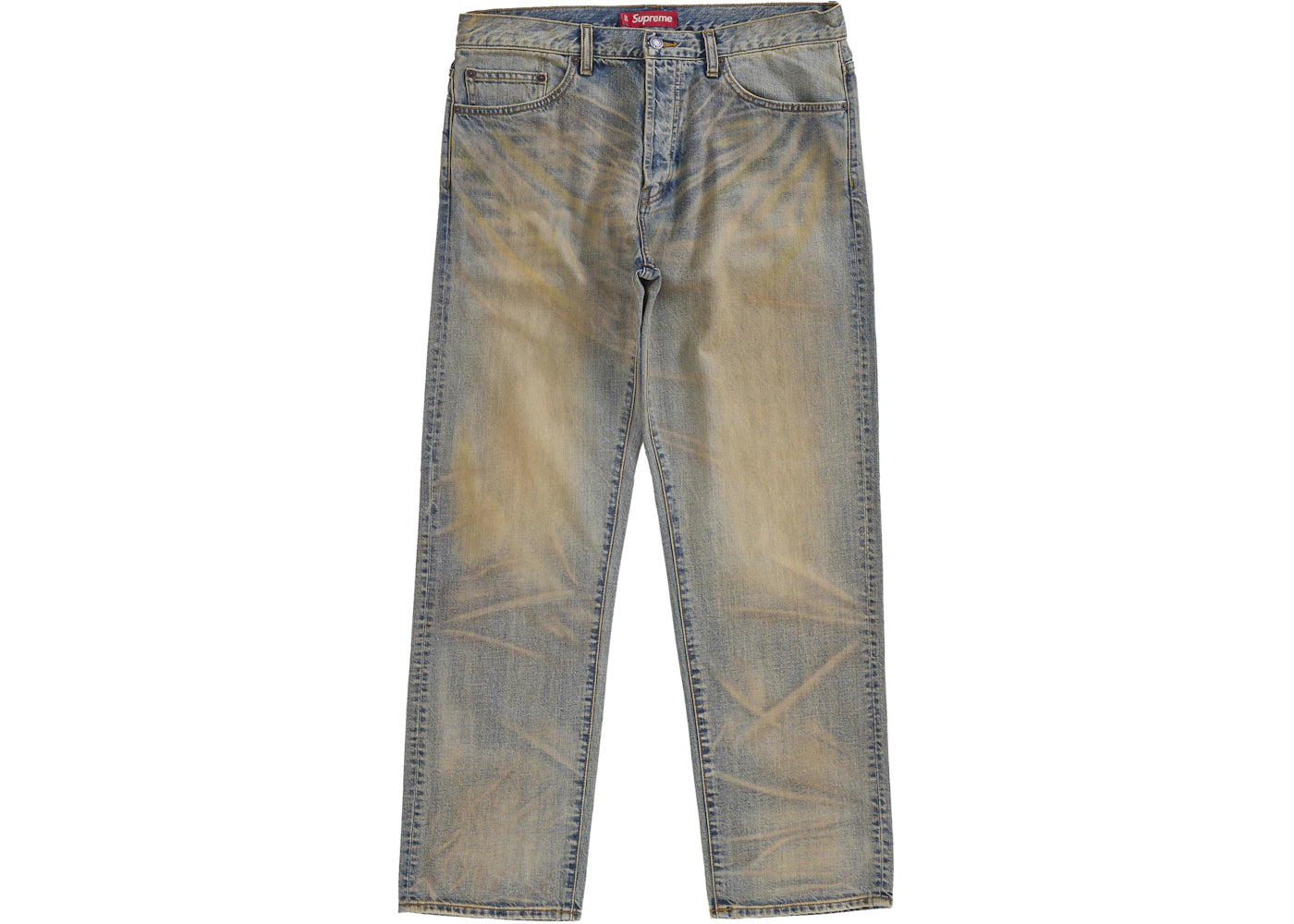 Supreme Regular Jean (FW25)-Dirty Indigo