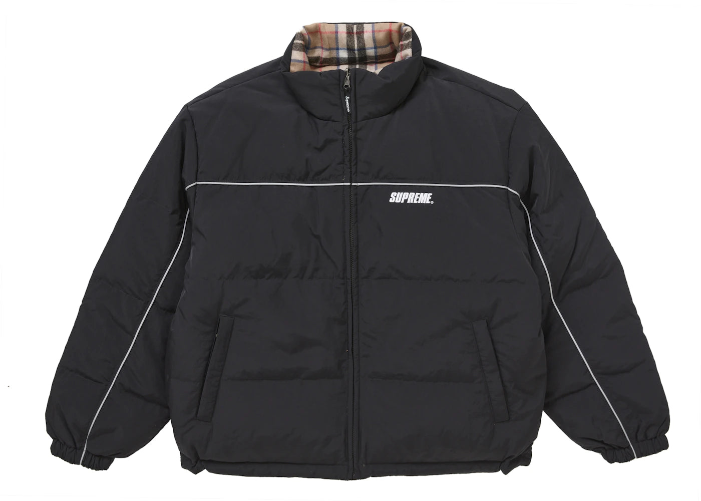 Supreme Reversible Puffer Jacket-Black