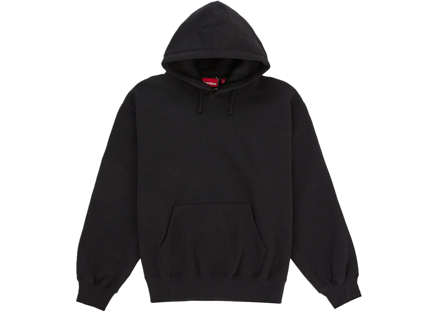 Supreme Satin Applique Hooded Sweatshirt  Black