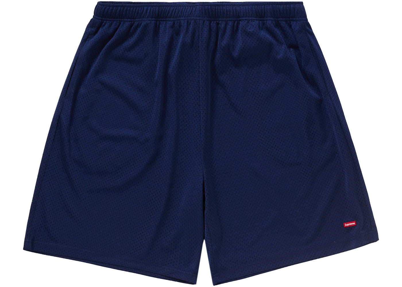 Short Supreme Small Box Baggy en maille (SS24) - Marine