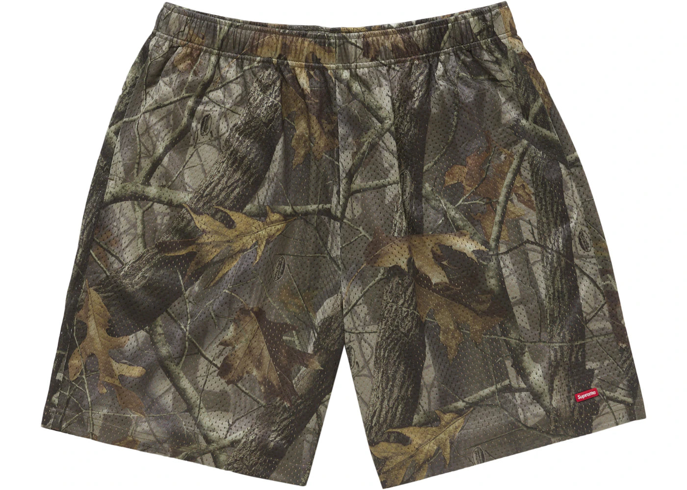 Supreme Small Box Baggy Mesh Short  Realtree Hardwoods Camo